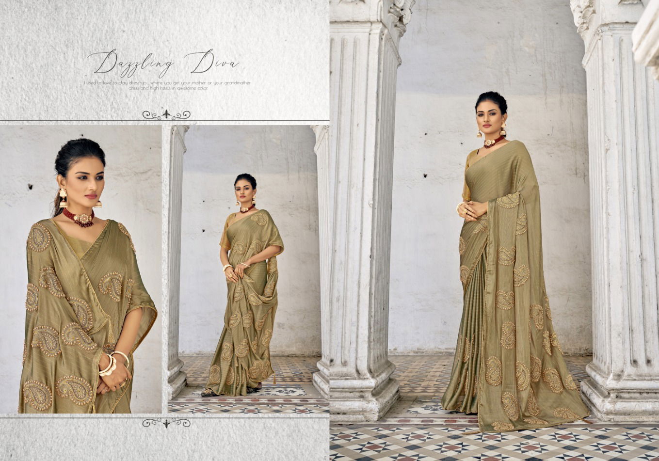 Ynf Mango Chiffon Designer Sarees Catalog